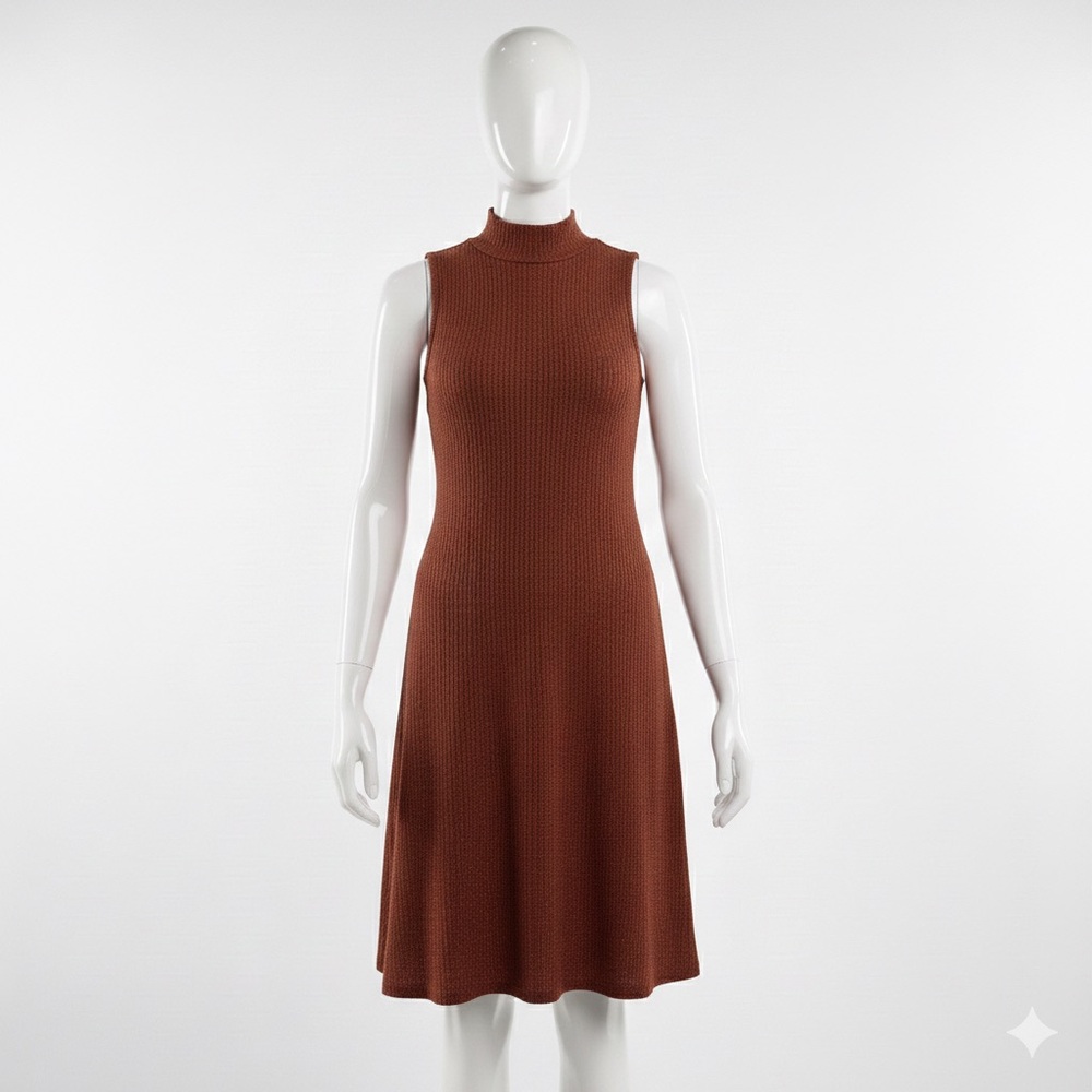 Forever 21 Rust Sleeveless Midi Dress